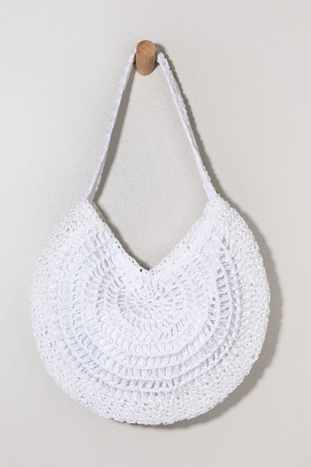 Elsa Straw Circle Tote