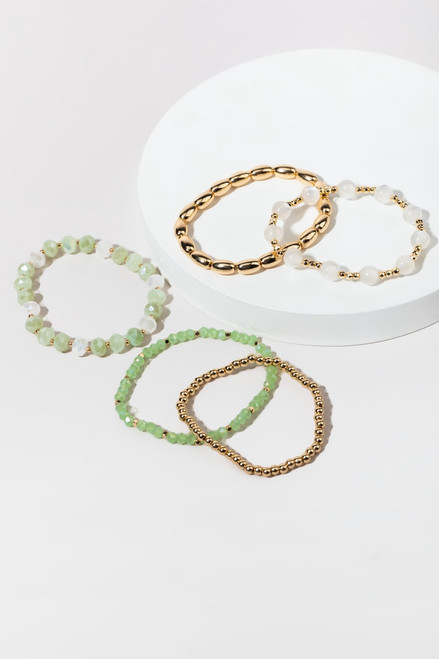 Indiana Glass Resin Mix Bracelet Set