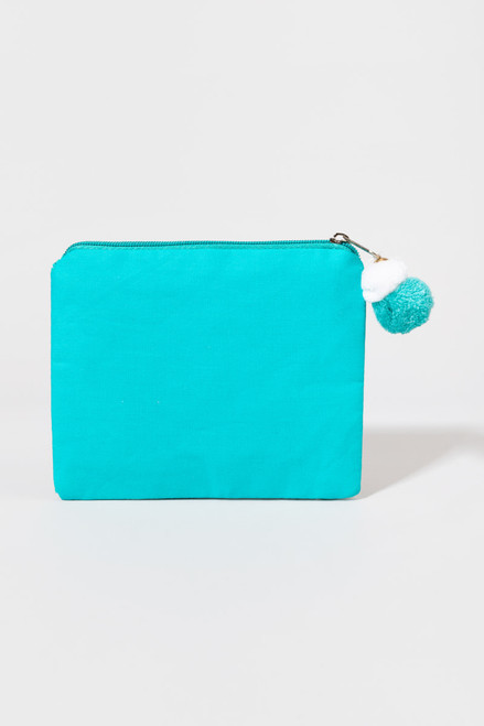 Out Of Here Beaded Graphic Pouch