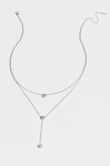 Pamela Layered Triple Bezel Dot Necklace