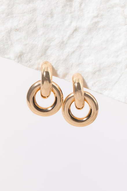 Kitty Donuts Link Hoop Earrings