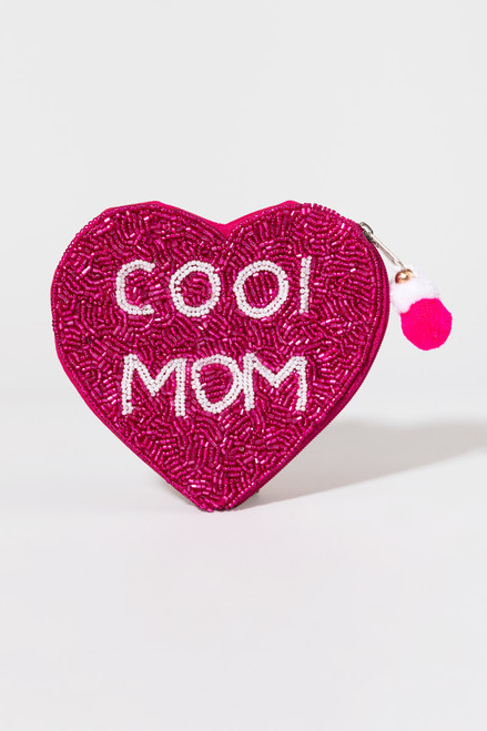 Cool Mom Beaded Pouch