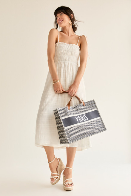 Helen Paris Herringbone Tote Bag