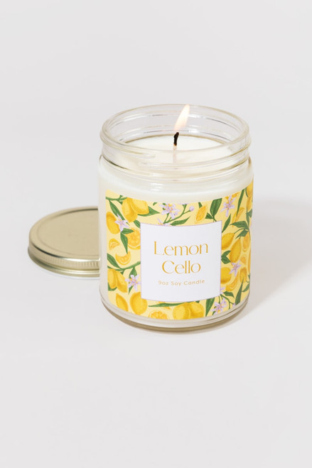 Lemon Chello Soy Wax Candle Jar