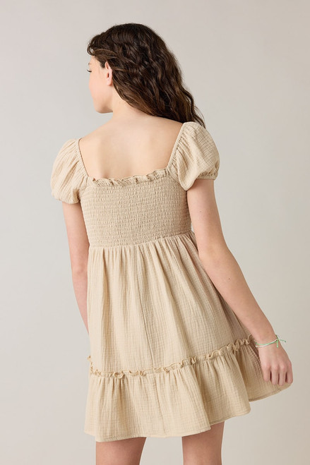 Hello Franki Katherine Gauze Smocked Tiered Dress for girls