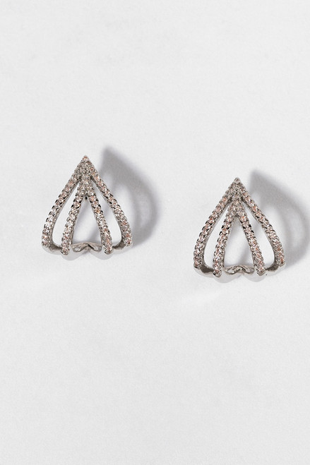 Ashlee Art Deco Hoop Earrings