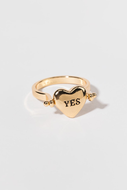 Follow Your Heart Decision Spin Box Carded Ring