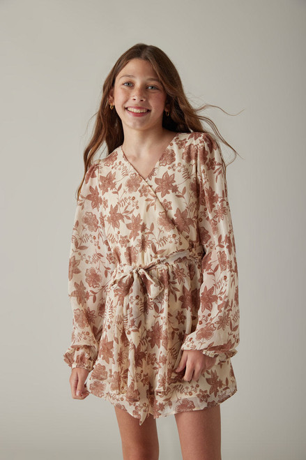 Hello Franki Floral Romper for Girls