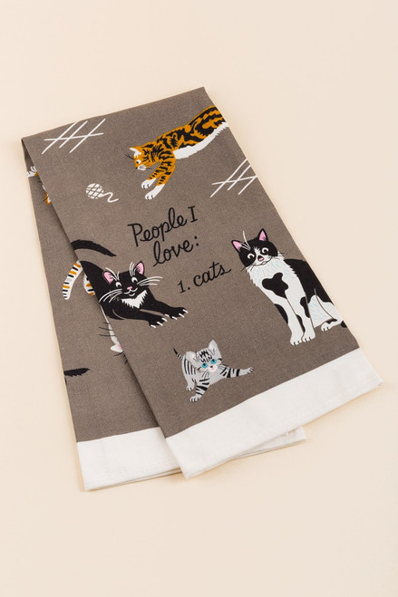 People I love: Cats Tea Towel