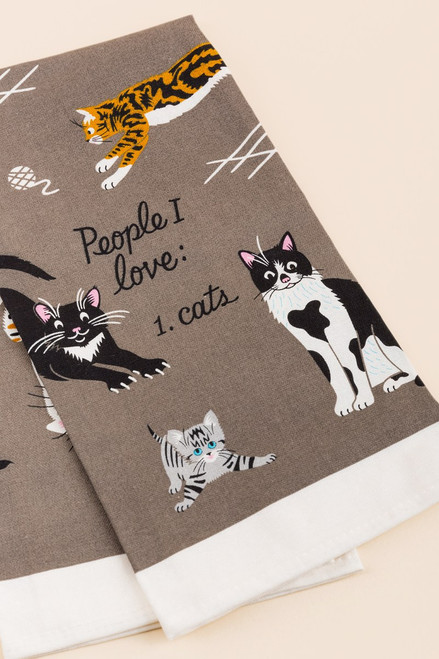 People I love: Cats Tea Towel