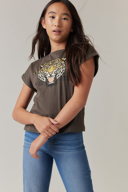 Hello Franki Tiger Graphic Tee for girls