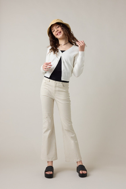 Hello Franki Gingham Flare Pant for girls