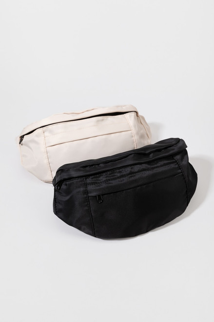 Leslie Black Fanny Pack