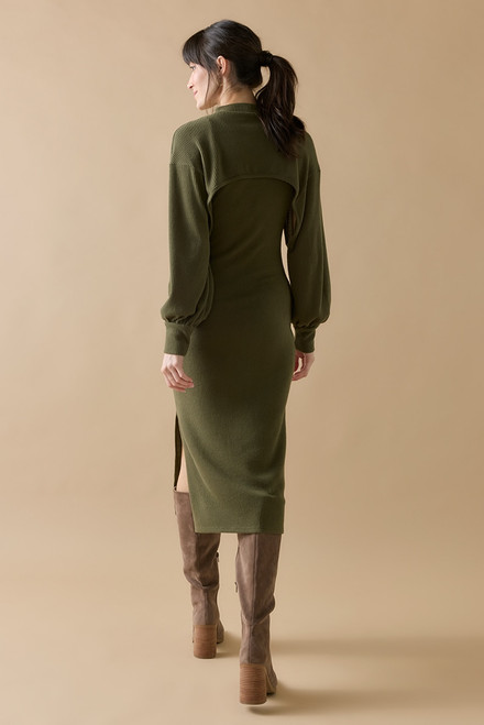 Joan Turtleneck Knit Midi Dress