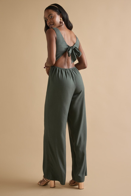 Layla Sweetheart Neckline Bow Back Jumpsuit