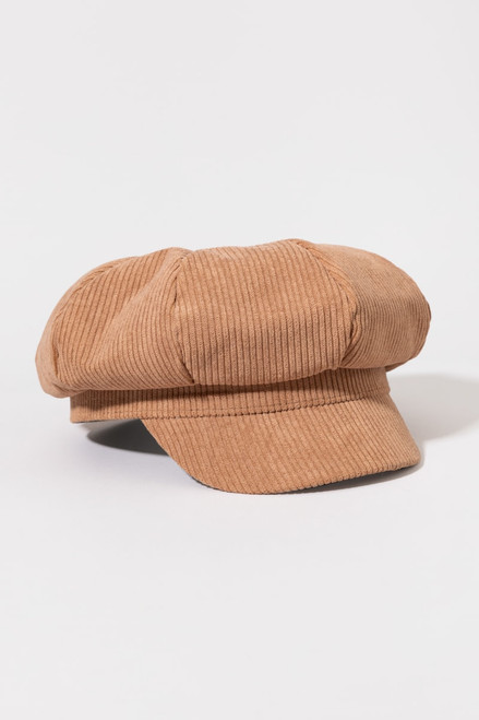 Wanda Corduroy Cabbie Style Cap