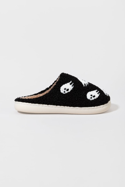 Robyn Ghost Pattern Fuzzy Slippers