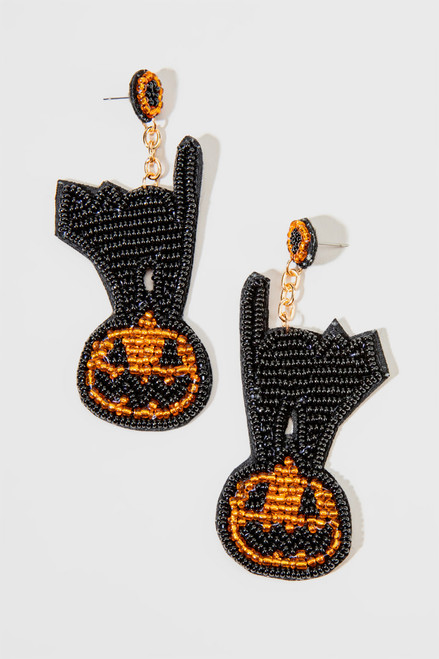Jaylen Cat And Pumpkin Earrings