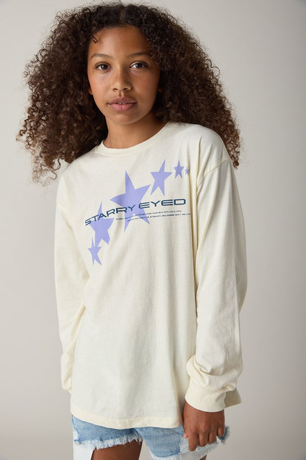 LITTLE FUNNY FACE SHEER TOP アイボリー LITTLE FUNNY FACE SHEER TOP アイボリー