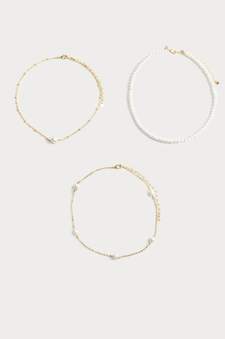 Hello Franki Fresh Water Pearl Necklace Set for girls