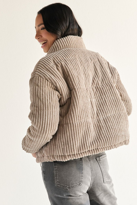Cindy Corduroy Puffer Jacket