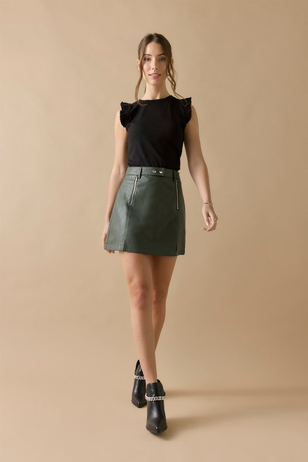 Liza Vegan Leather Skirt