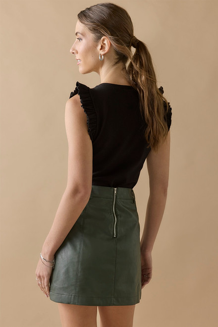 Liza Vegan Leather Skirt