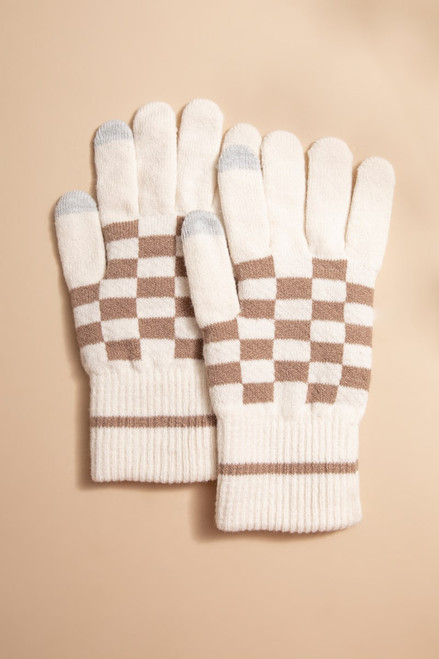 Shannon Checkered Winter Gloves