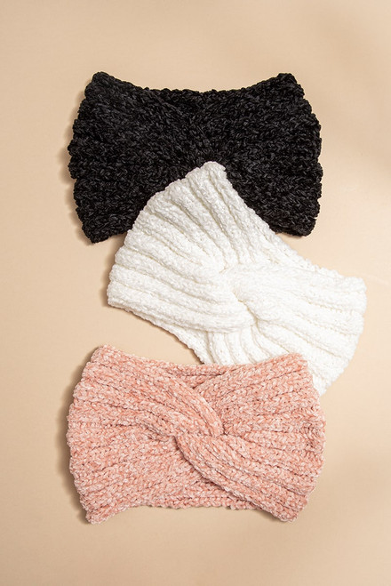 Carolyn Front Twist Chenille Earband