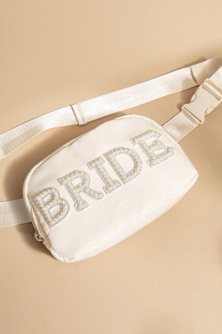 Bride Pearl Embellished Fanny Pack