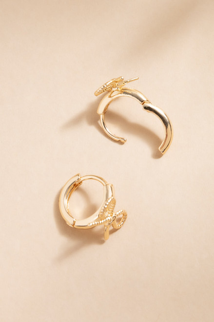 Madeline Huggie Hoop Earrings