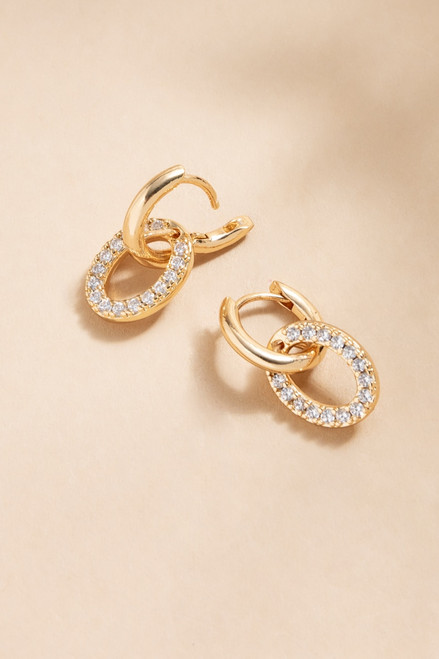 Avaline Huggie Hoop Earrings