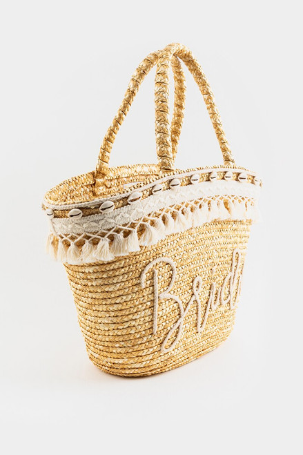 Bride Straw Tote