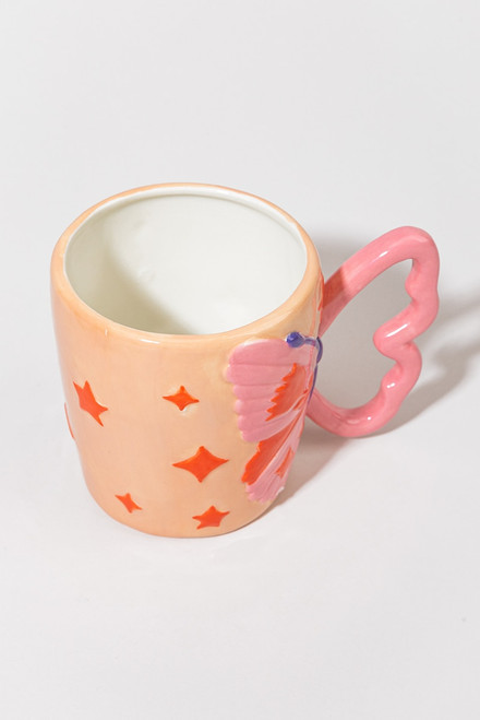 Sam 18oz Ceramic Butterfly Mug