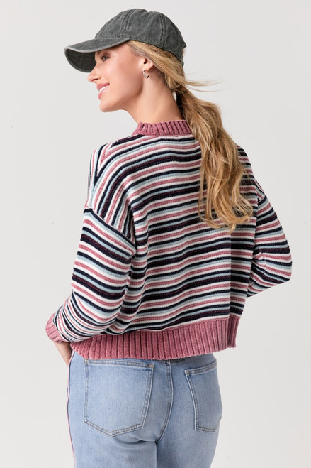 Andy Striped Chenille Pullover Sweater
