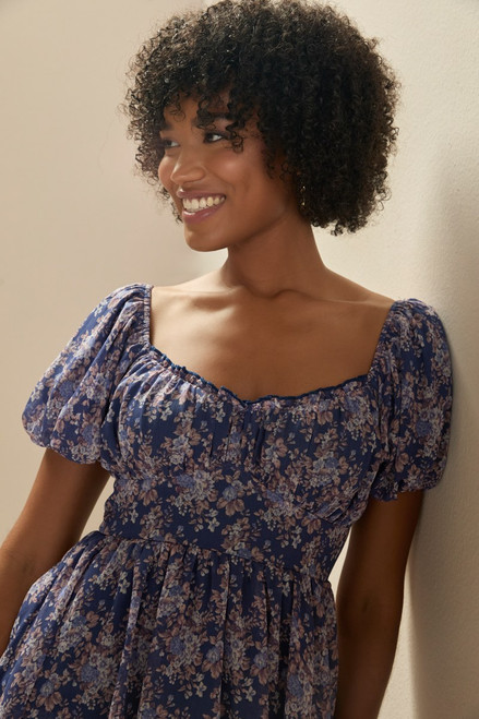 Audra Tiered Floral Mini Dress