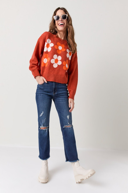 Mandy Daisy Pullover Sweater