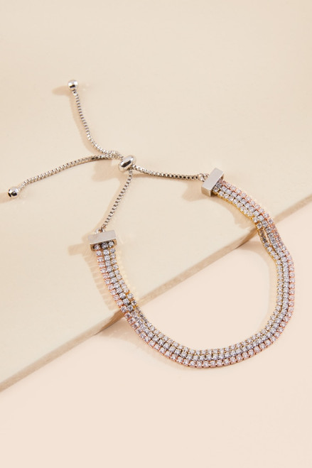 Cassidy Pavé Crystal Pull-Tie Bracelet