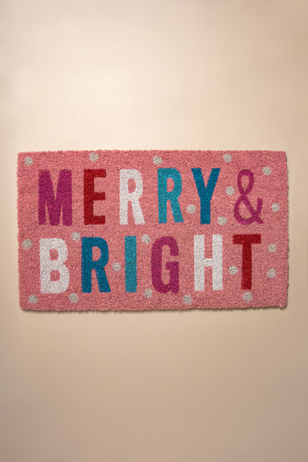 Merry And Bright Multicolored Doormat