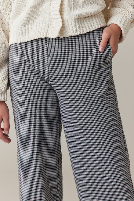 Hello Franki Houndstooth Pull On Pant for girls