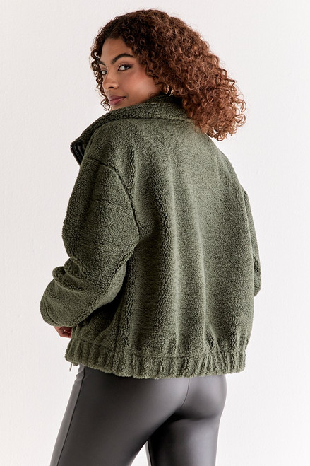 Nora Sherpa Cropped Jacket