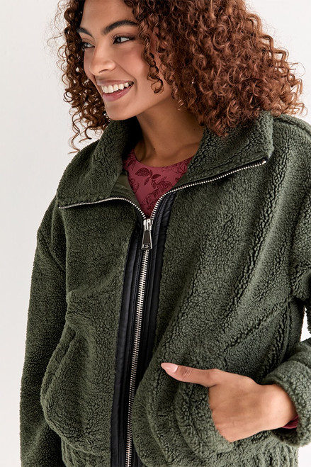 Nora Sherpa Cropped Jacket