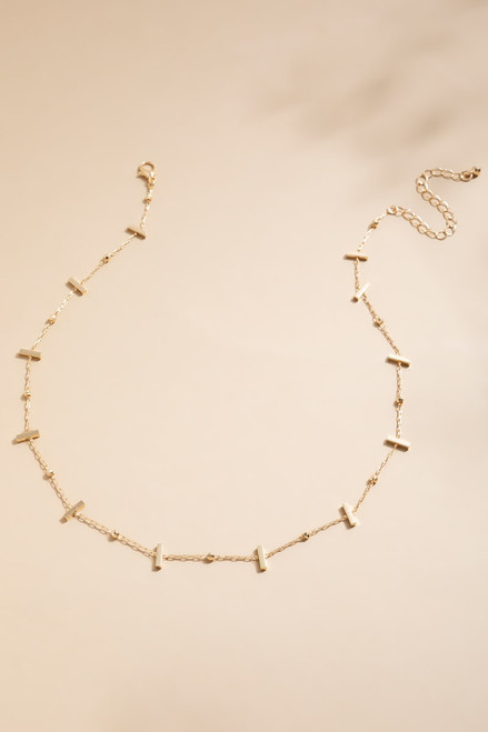 Alice Gold Strand Station Necklace