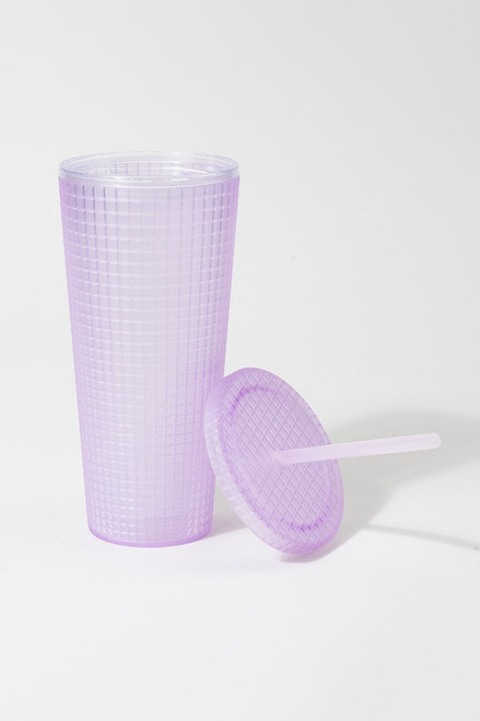 Lilac Frosted Square Tumbler