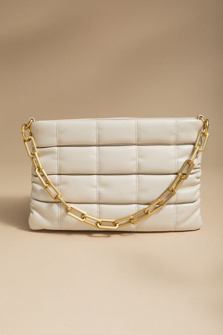 Jennie Puffy Quilted Faux Leather Crossbody