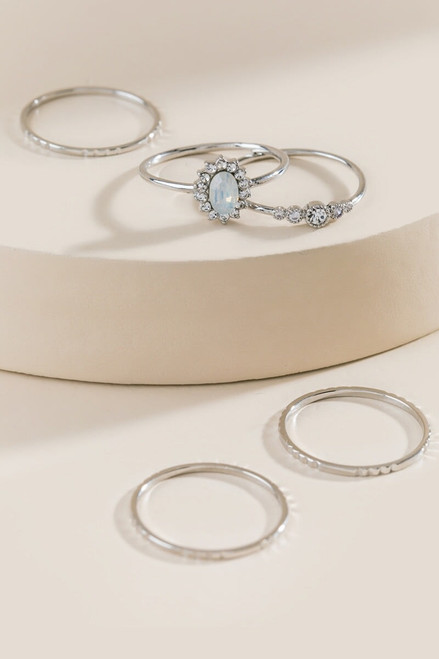 Alanna Opal Ring Set