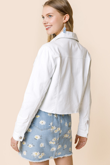 Bethany Cropped Denim Jacket