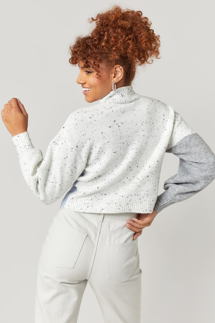 Journee Colorblock Pullover Sweater