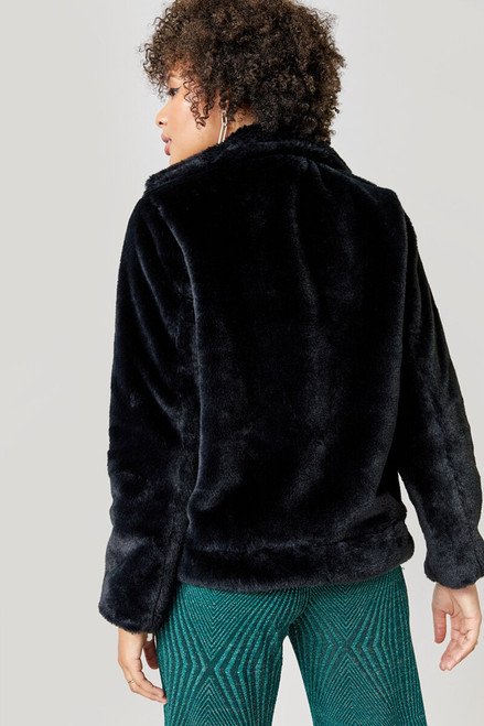 Gina Faux Fur Moto Jacket