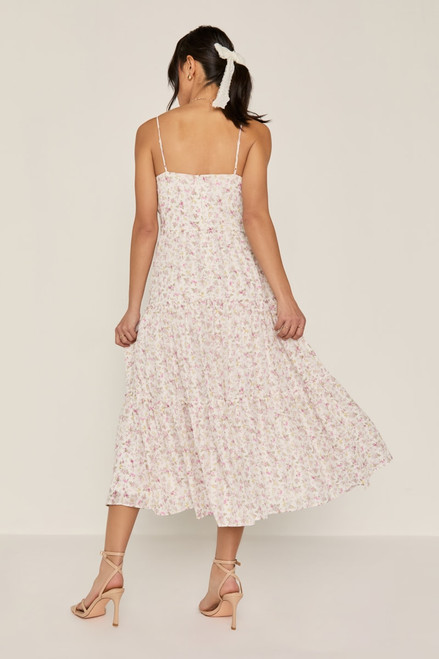 Ruby Tiered Floral Midi Dress